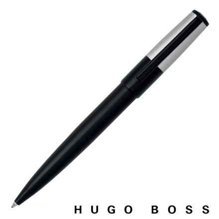 Hugo Boss Golyóstoll, Gear Minimal kollekció - fekete és króm 