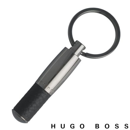 Hugo Boss  Bőr Kulcstartó, Pure kollekció - fekete