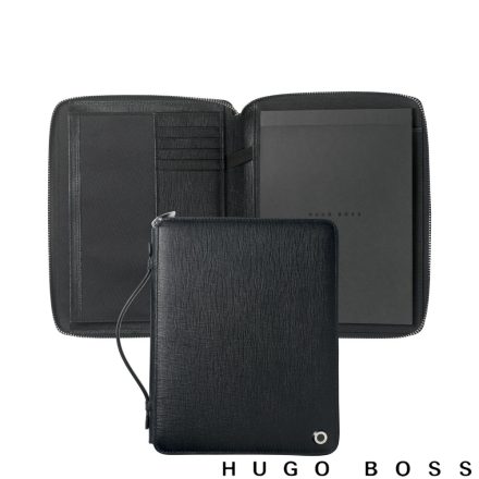 Hugo Boss A5 Mappa, Pure Tradition kollekció - Fekete