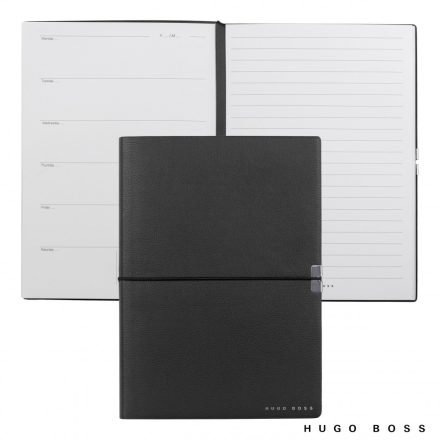Hugo Boss Agenda Notebook A5, Elegance kollekció -fekete