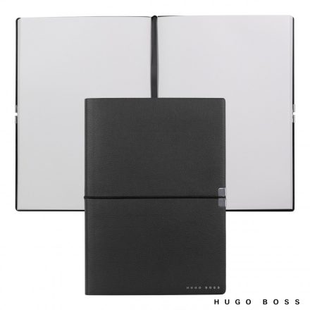Hugo Boss Sima Notebook A5, Elegance kollekció - fekete