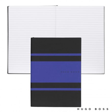 Hugo Boss Vonalas Notebook A5, Essential Gear kollekció - kék