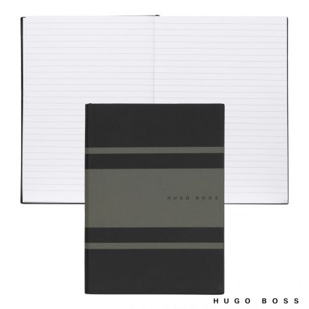 Hugo Boss Vonalas Notebook A5, Essential Gear kollekció - khaki