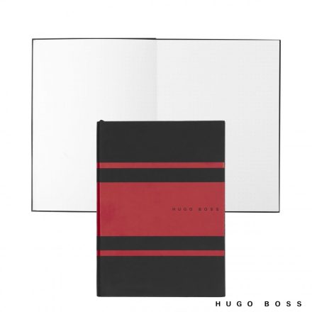 Hugo Boss Pontozott Notebook A5, Essential Gear kollekció - piros