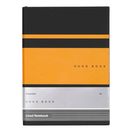 HB4369 Hugo Boss Vonalas Notebook A5, Essential Gear kollekció - sárga