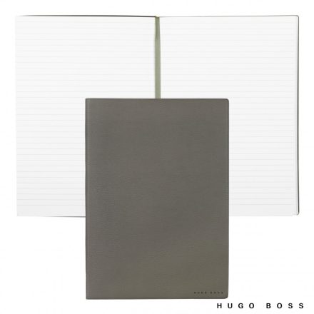 Hugo Boss Vonalas Notebook B5, Essential kollekció - khaki