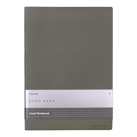 HB4374 Hugo Boss Vonalas Notebook B5, Essential kollekció - khaki