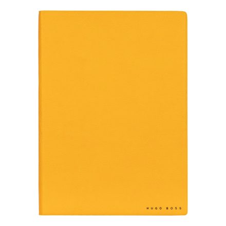 Hugo Boss Vonalas Notebook A5, Essential kollekció - sárga