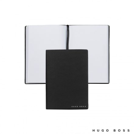 Hugo Boss Sima Notebook A6, Essential kollekció - fekete