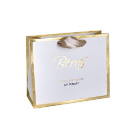 BERNS PAPÍRTASAK.FEHÉR-ARANY 11*15CM