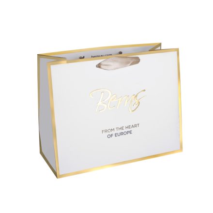 BERNS PAPÍRTASAK.FEHÉR-ARANY 18*23CM