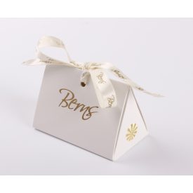 BERNS DÍSZDOBOZ FEHÉR-ARANY S 8*5,5CM