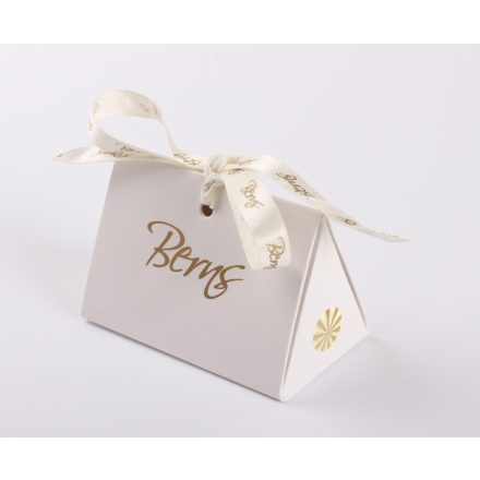 BERNS DÍSZDOBOZ FEHÉR-ARANY S 8*5,5CM