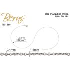 LÁNC SZEMES 1,5MM *50CM SS