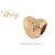 BERNS CHARM BEAD ANGELWING HEART GO