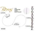 LÁNC SZEMES 0,4*41+4CM SS