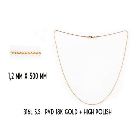 LÁNC 0,5MM *50CM GO