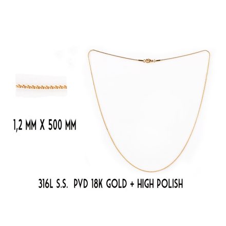 LÁNC 0,5MM *50CM GO