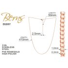 LÁNC SIDE 0,3*41+5 316L RG