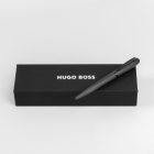 HUGO BOSS golyóstoll, Contour Brushed kollekció - fekete
