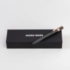 HUGO BOSS golyóstoll, Gear, Pinstripe kollekció - fekete / rosegold