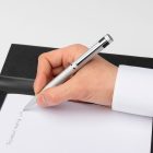 HUGO BOSS golyóstoll, Loop Diamond kollekció - króm