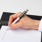 HUGO BOSS golyóstoll, Gear Ribs kollekció - króm