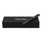 HUGO BOSS töltőtoll, Contour Iconic kollekció - sötétszürke, fekete