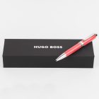 HUGO BOSS golyóstoll, Icon kollekció - korall piros/króm