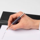 HUGO BOSS rollertoll, Icon kollekció - sötétkék/rosegold