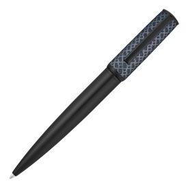   HUGO BOSS golyóstoll, Arche Monogram kollekció - fekete & sötétkék