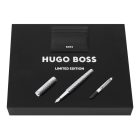 HUGO BOSS limitált kiadású töltőtoll, Limited Edition Nexus króm kollekció - ezüst