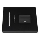 HUGO BOSS limitált kiadású töltőtoll, Limited Edition Nexus króm kollekció - ezüst