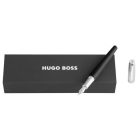HUGO BOSS töltőtoll, Illusion Arcade - fekete & króm