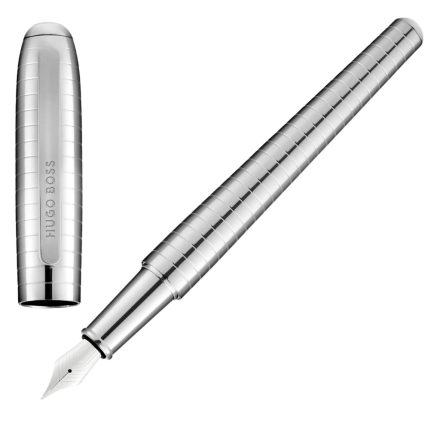 HUGO BOSS töltőtoll, Contour Soft Bauhaus kollekció - króm