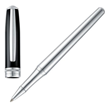 HUGO BOSS rollertoll, Essential Classic kollekció - fekete & króm