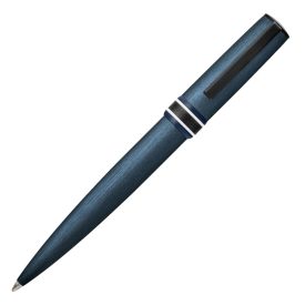   HUGO BOSS golyóstoll, Arche Brushed Ring kollekció - sötétkék