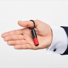 HUGO BOSS kulcstartó, Gear Matrix kollekció - piros, fekete