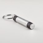 HUGO BOSS kulcstartó, Gear Ribs kollekció - ezüst szín, fekete