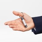 HUGO BOSS kulcstartó, Gear Ribs kollekció - ezüst szín, fekete