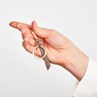 HUGO BOSS kulcstartó, Triga kollekció - arany, taupe