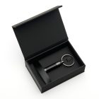 HUGO BOSS kulcstartó, Rive Gun kollekció - fekete, gunmetal