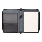 HUGO BOSS cipzáras Mappa A5, Gleam kollekció - középszürke ció