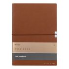 Hugo Boss jegyzetfüzet A5, Elegance kollekció - camel, sima lapokkal