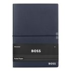 BOSS jegyzetfüzet A5, Elegance kollekció - sötétkék, vo nalas lapokkal