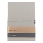 Hugo Boss jegyzetfüzet A5, Elegance kollekció - világosszürke, sima lapokkal