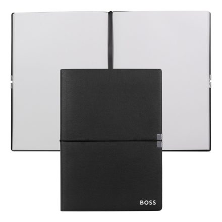 BOSS notesz A5, Elegance kollekció - fekete; sima           kkal