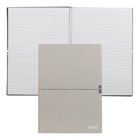  BOSS notesz A5, Elegance kollekció - szürke; vonalas        apokkal