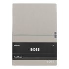 BOSS notesz A5, Elegance kollekció - szürke; vonalas        apokkal