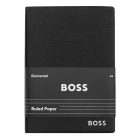 BOSS jegyzetfüzet A6, Essential kollekció - fekete, vonalas lapokkal